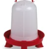 Abreuvoir poule en plastique Eco 5L avec pieds rouge - Gaun