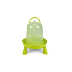 Abreuvoir poule en plastique Eco 3L vert avec pieds - Gaun