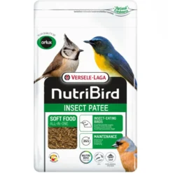 Aliment complet pour oiseaux insectivores NutriBird Insect Patee 25% d’invertébrés 250g - Versele Laga