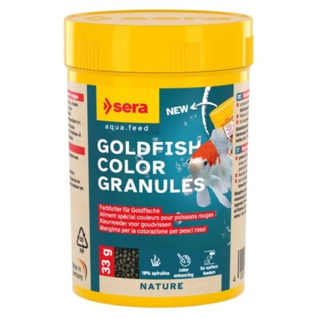 Aliment pour poissons rouges à la spiruline Goldfish Color Granules 100ML - Sera