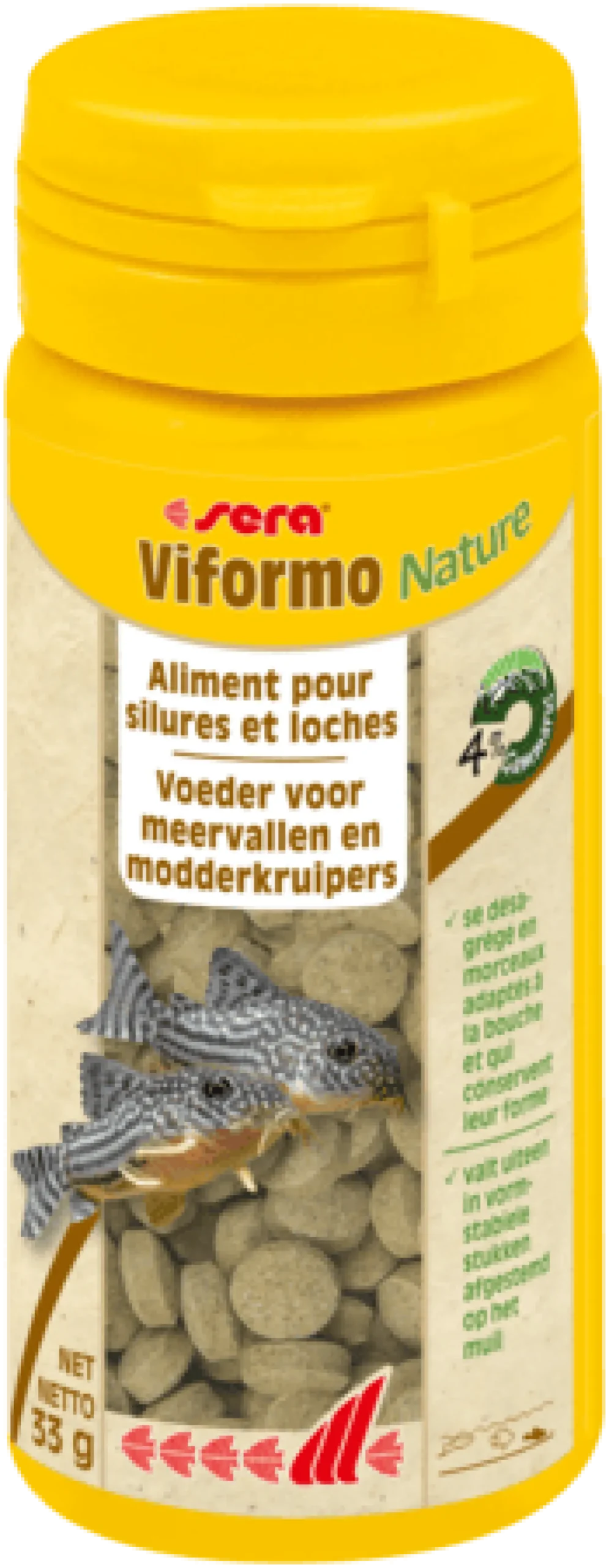 Aliment pour silures et loches Viformo Nature 33g - Sera