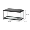 Aquarium poisson Explorer Brussels Bio 105L noir avec BioBox, rampe LED et chauffage - Aquatlantis