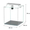 Aquarium poisson Kubus Curve 20L Essential avec Bio Filter et LED - Aquatlantis