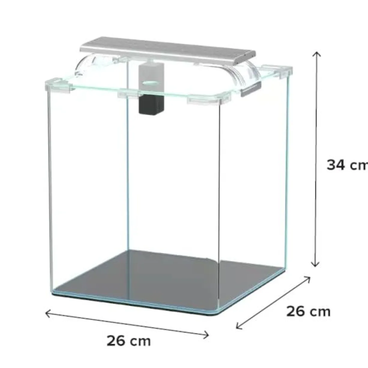 Aquarium poisson Kubus Curve 20L Essential avec Bio Filter et LED - Aquatlantis