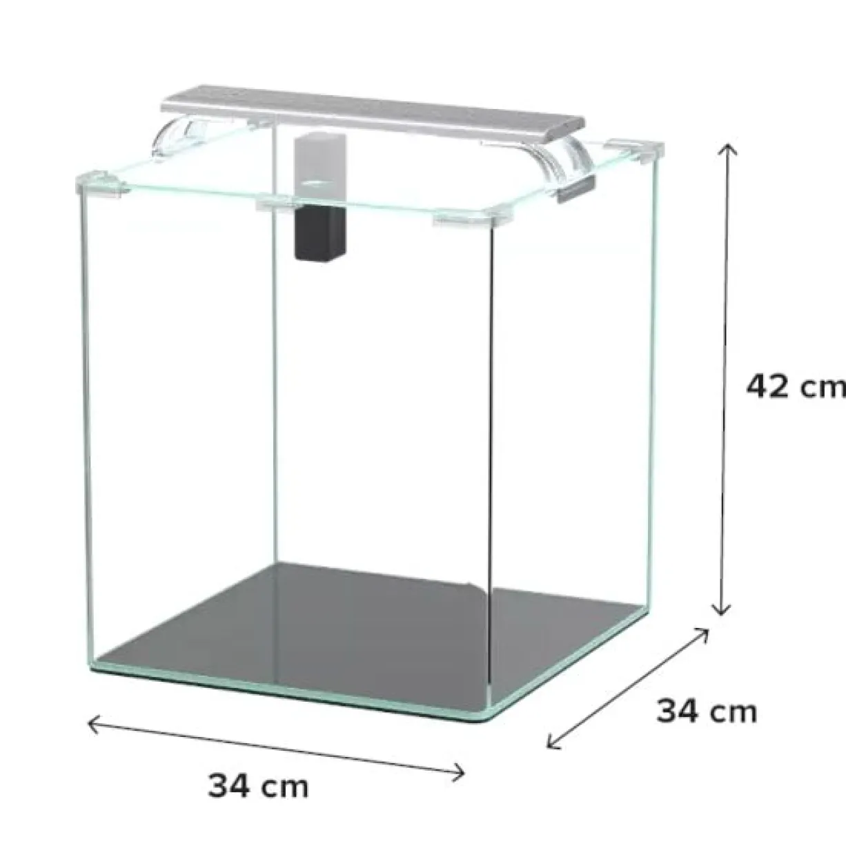 Aquarium poisson Kubus Curve 44L Essential avec Bio Filter et LED - Aquatlantis