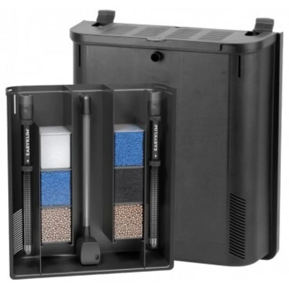 Aquarium poisson Splendid 200 noir LED 2.0 et BioBox avec meuble - Aquatlantis