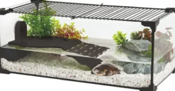 Aquarium tortue Karapas Aqua 60 Pro noir - Zolux