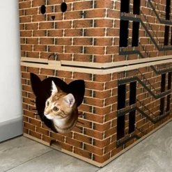 Arbre à chat en carton triplex New-Yorkais 60x39x89cm - WasaByCat