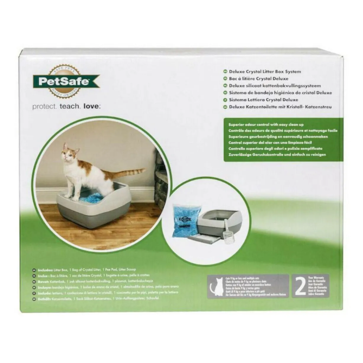 Bac à litière chat litière à cristaux Crystal Deluxe - PetSafe