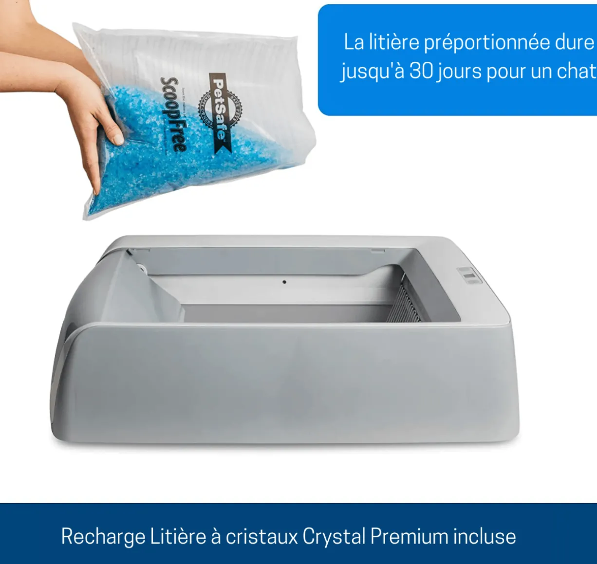 Bac à litière réutilisable ScoopFree – PetSafe