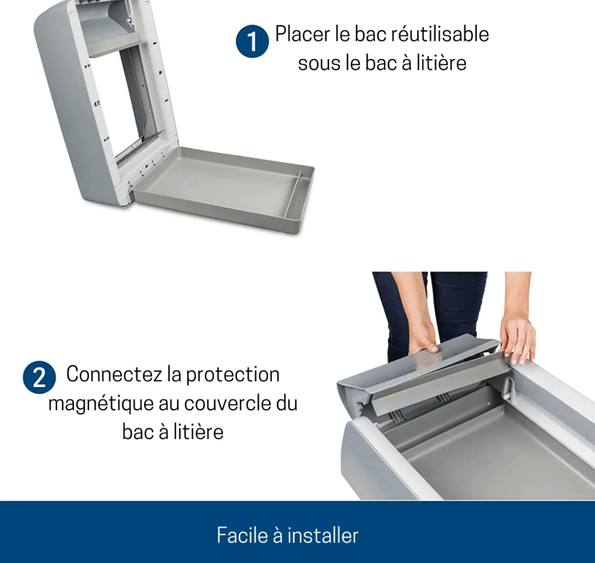 Bac à litière réutilisable ScoopFree – PetSafe