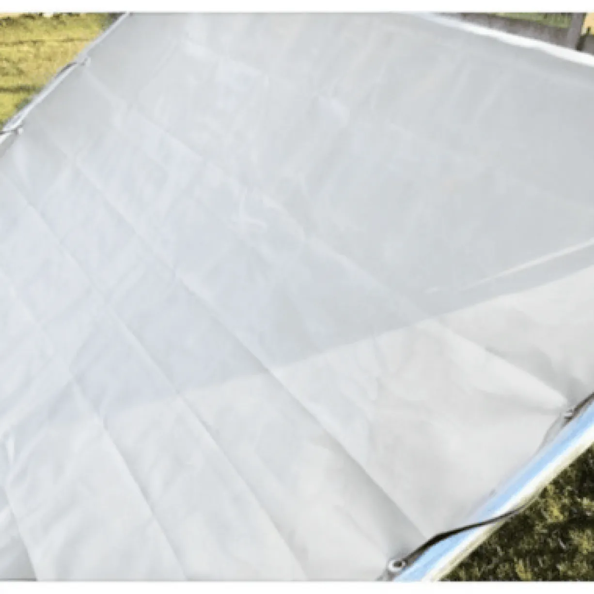 Bâche Deluxe taille L pour parc grillagé 3x3m blanche