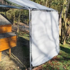 Bâche Deluxe universelle 2 x 1,70 m pour côté de parc grillagé poule blanche