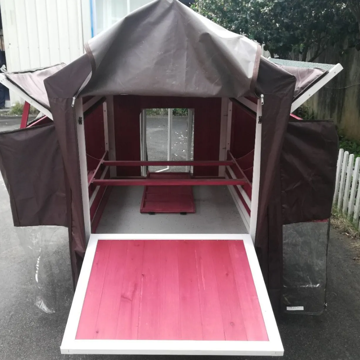 Bâche de protection pluie et vent pour poulailler Deluxe