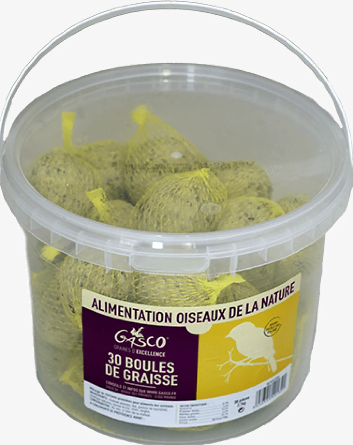 Boule de graisse pour Oiseaux seau de 30 boules