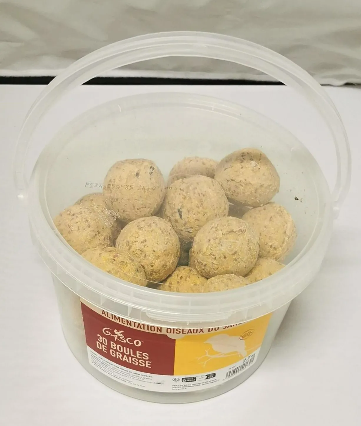 Boule de graisse pour Oiseaux seau de 30 boules