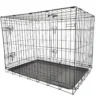 Cage de transport chien pliable en métal avec poignée XXL 122 x 75,5 x 84 cm