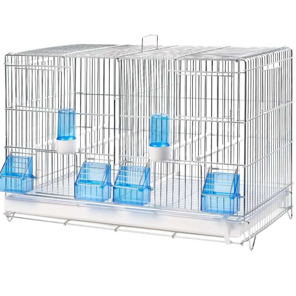 Cage d’élevage oiseaux pliable et démontable 58 cm grille zinguée - 2GR