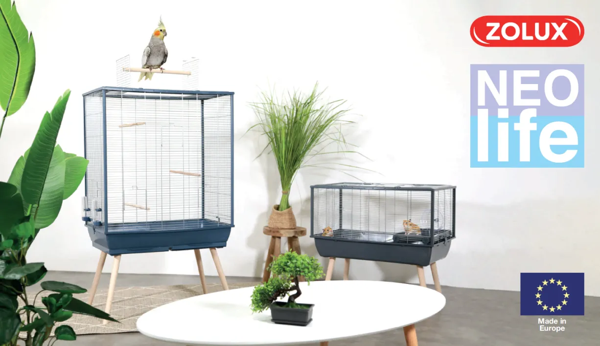Cage grillagée petit rongeur sur pieds NeoLife 80 - Zolux