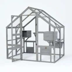 Catio équipé chat Deluxe sans bâche 140x188x188cm - Kat’Venture