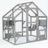 Catio équipé chat Deluxe 280x188x188cm sans bâche - Kat’Venture