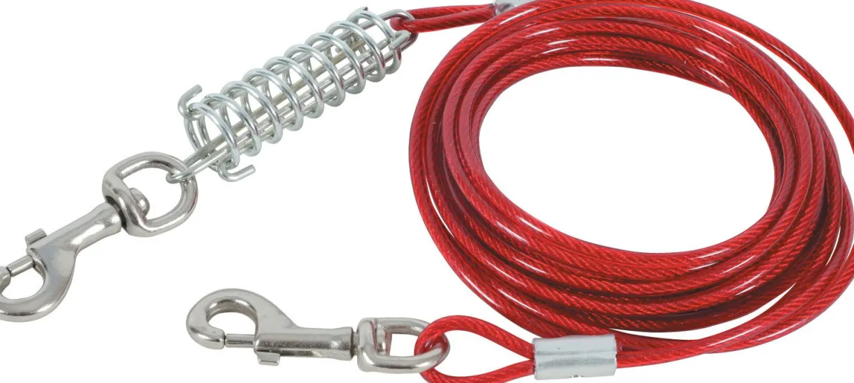 Câble de sécurité pour chien avec ressort anti traction 9m - Zolux
