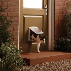 Chatière porte chat petit chien 2 positions Staywell blanche taille S - PetSafe