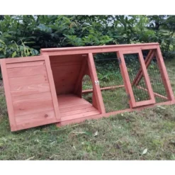 Clapier Japonais bois pour lapin et tortue