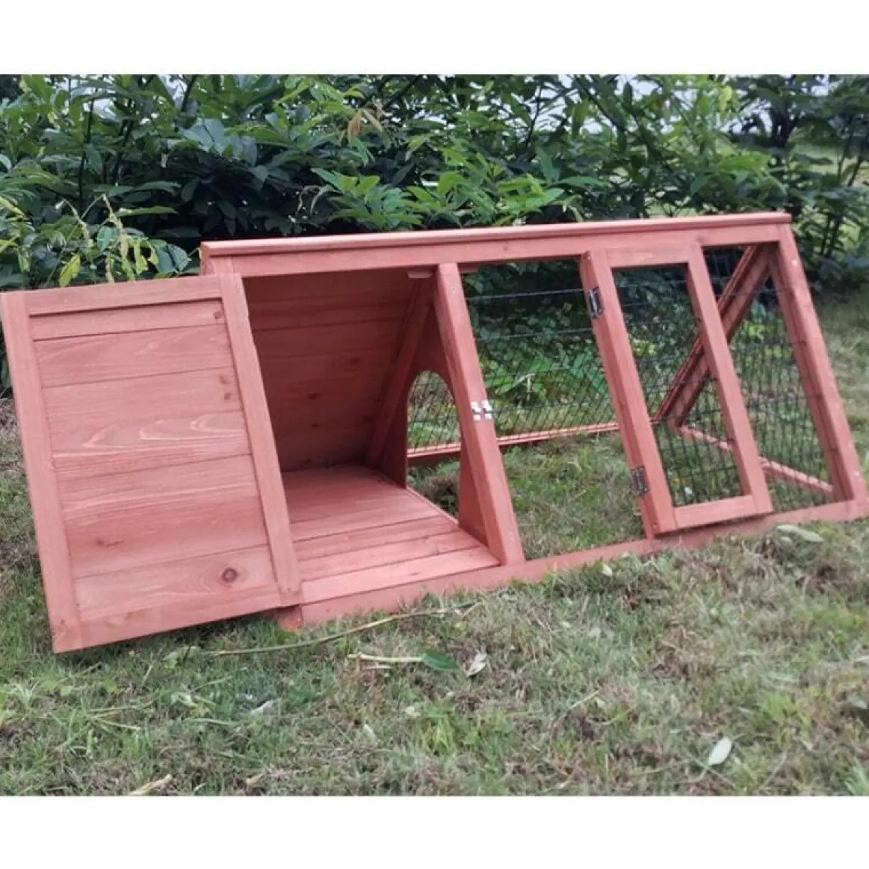 Clapier Japonais bois pour lapin et tortue