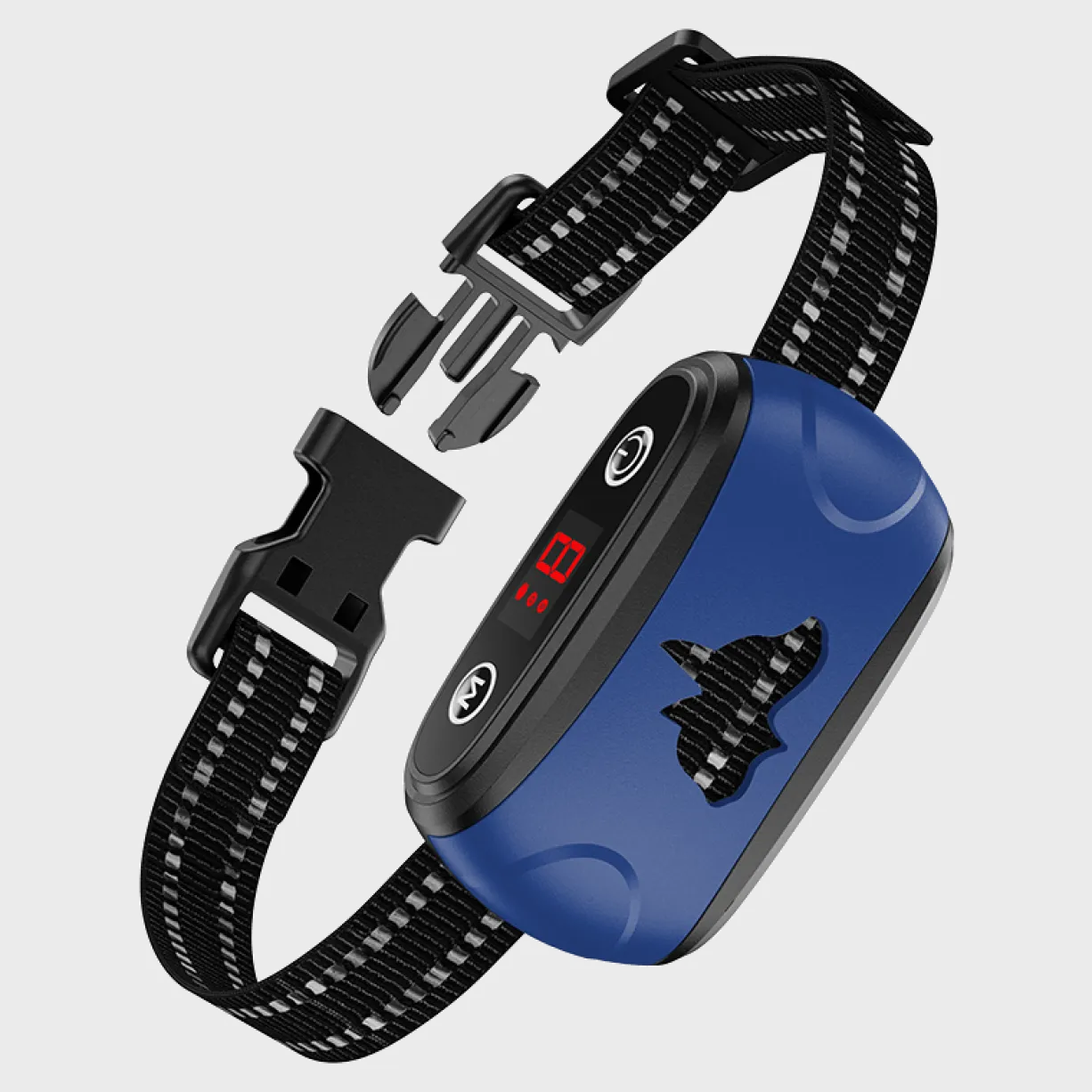 Collier anti-aboiement à vibration et sonore pour chien