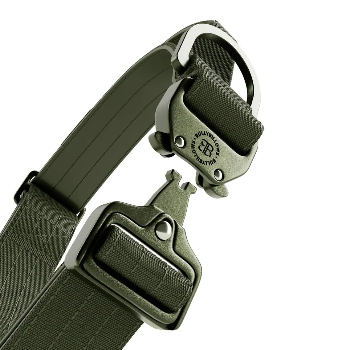 Collier chien avec poignée Lighter Combat Collar 4cm kaki taille L - BullyBillows