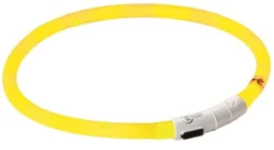 Collier à LED chien Maxi Safe 55cm jaune - Kerbl