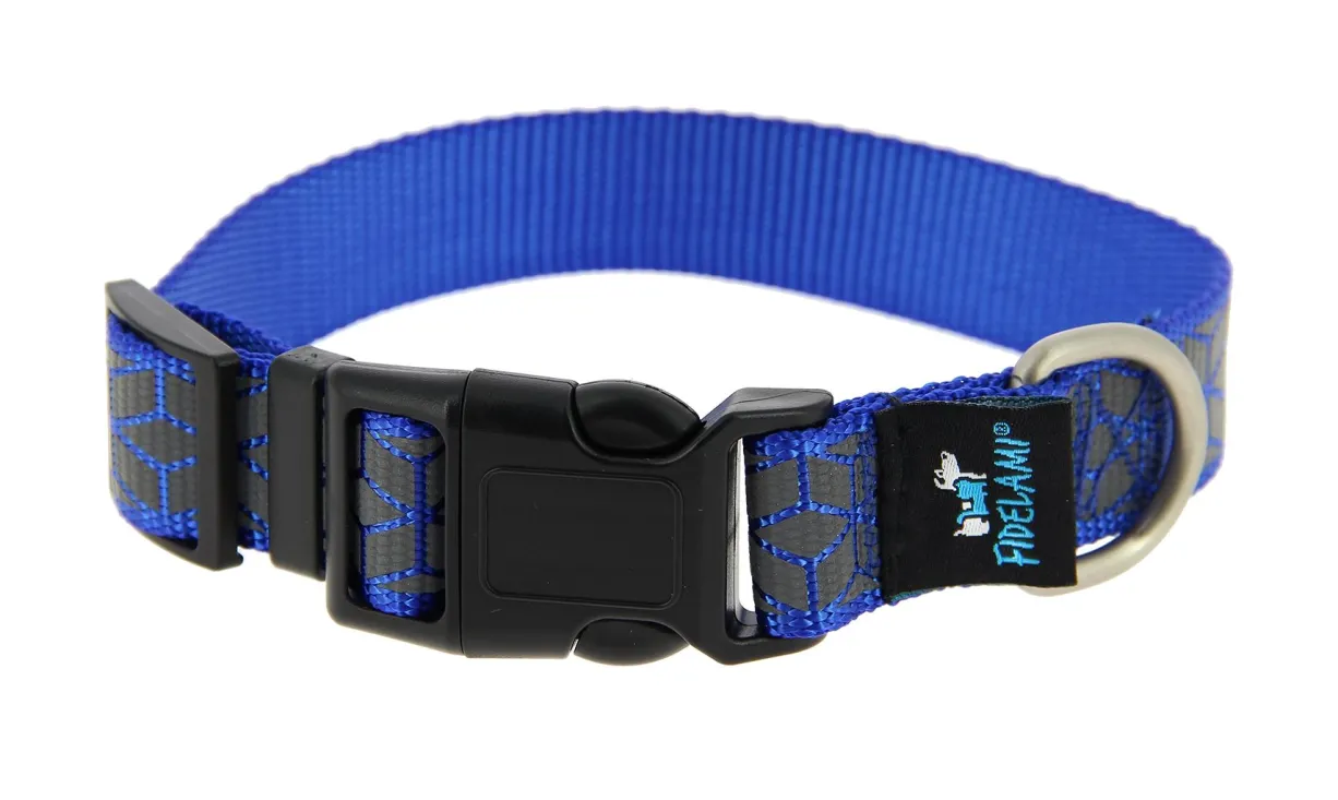 Collier motif réfléchissant chien taille S - Fidelami