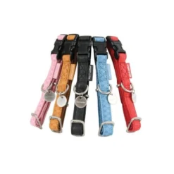 Collier réglable Mac Leather 10mm - Rose