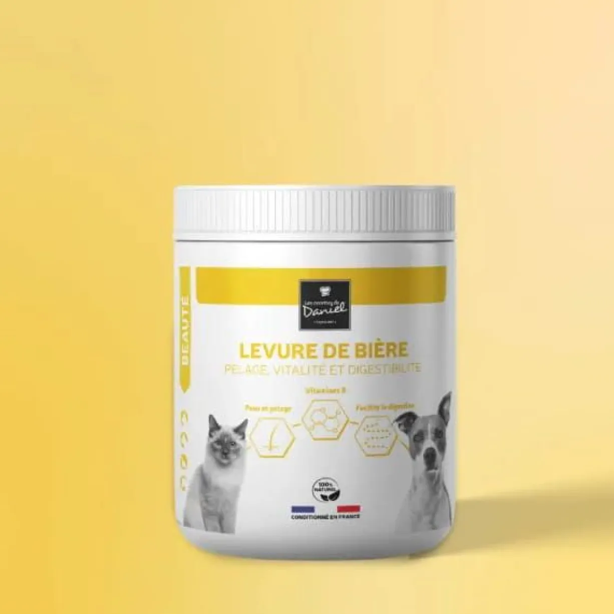 Complément alimentaire chien et chat Levure de bière 250g - Les recettes de Daniel