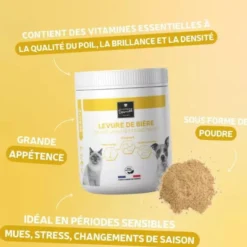Complément alimentaire chien et chat Levure de bière 250g - Les recettes de Daniel
