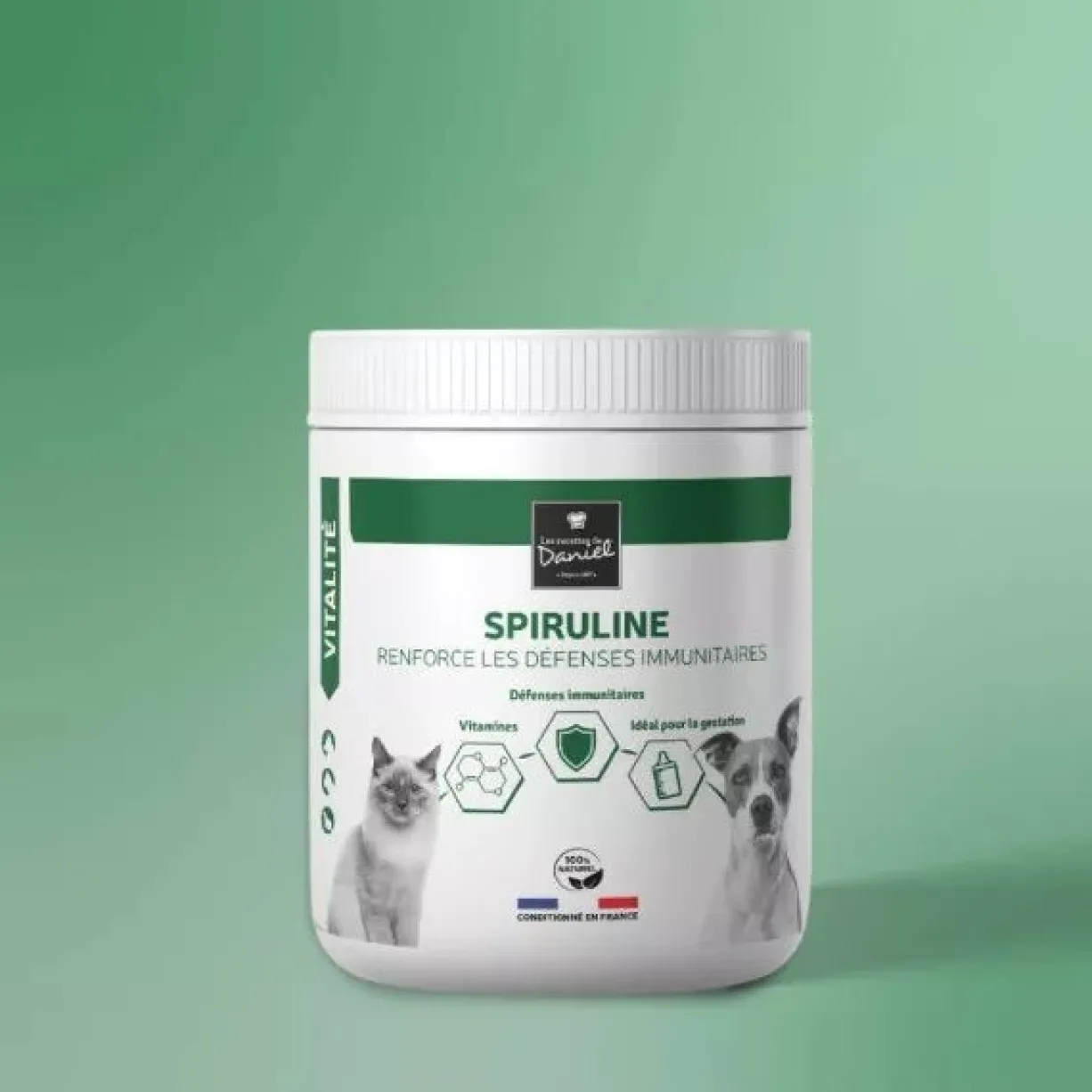 Complément alimentaire chien et chat Spiruline 200g - Les recettes de Daniel