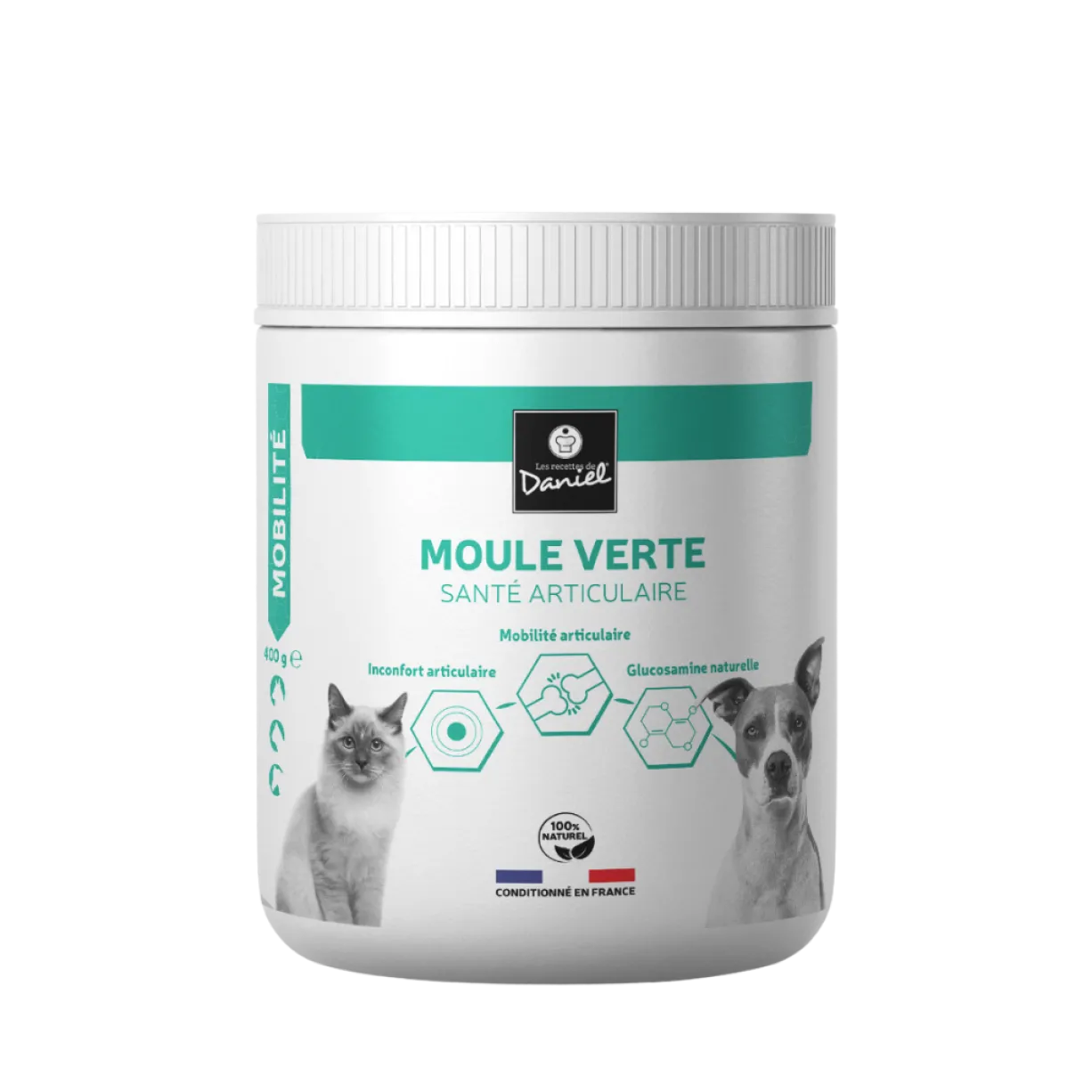 Complément alimentaire chien et chat Moule Verte 400g - Les recettes de Daniel