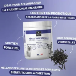 Complément alimentaire chien et chat Régul’intestinale 200g - Les recettes de Daniel
