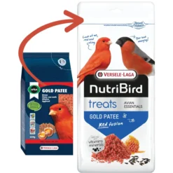 Complément alimentaire pour oiseaux NutriBird Treats Gold Patee Red Fusion 250g - Versele Laga