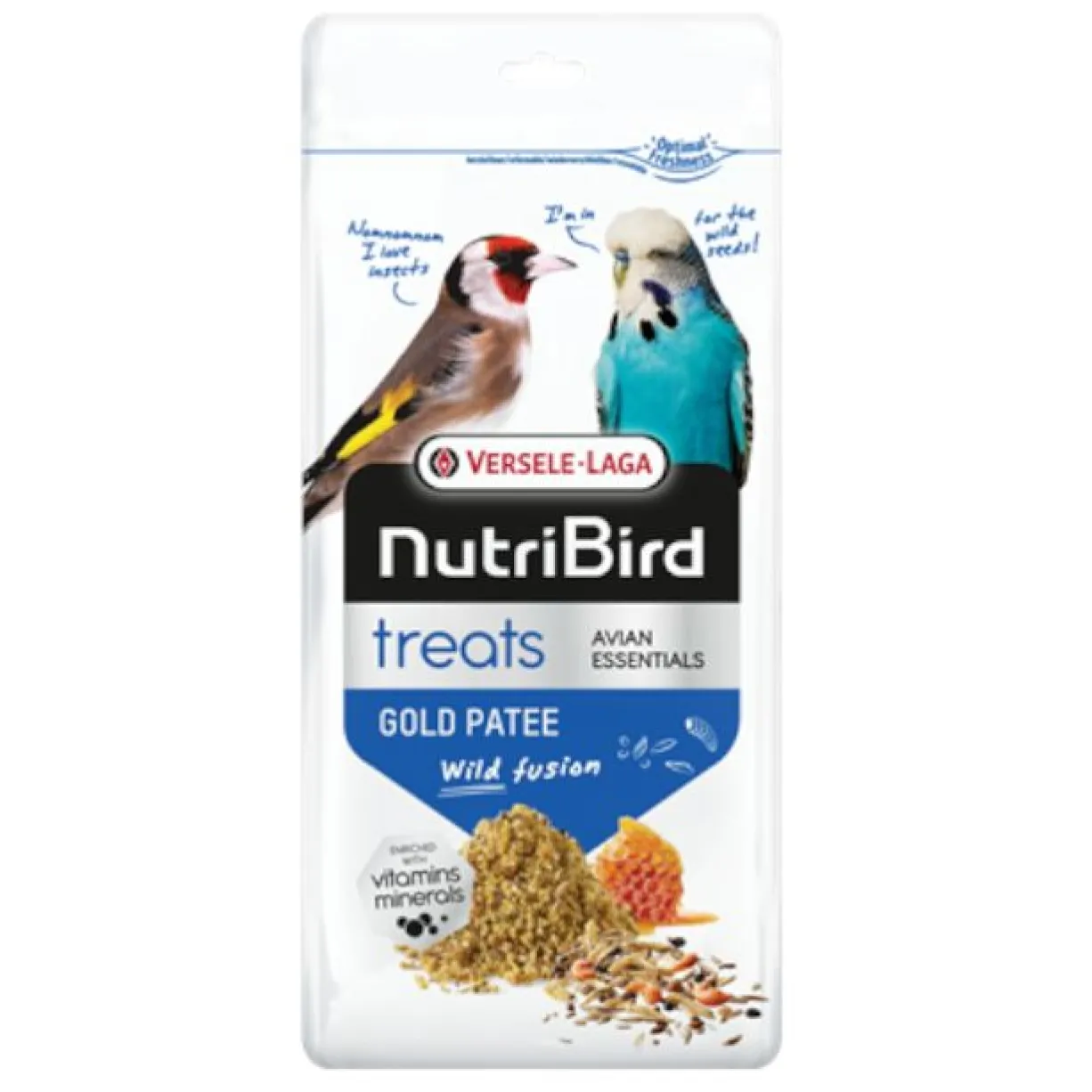 Complément alimentaire pour oiseaux NutriBird Treats Gold Patee Wild Fusion 250g - Versele Laga