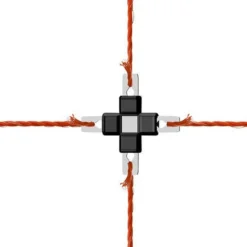Connecteur croisé pour fil Litzclip, 3 mm, inox
