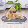 Coussin chien coton et fourrure écologique Relax gris et blanc taille 12 - Ferplast