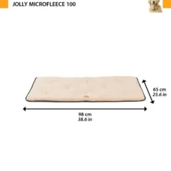 Coussin chien en micro polaire douce Jolly Microfleece 100 beige - Ferplast