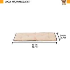 Coussin chien en micro polaire douce Jolly Microfleece 85 beige - Ferplast