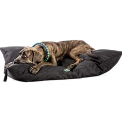 Coussin chien en tissu déperlant rembourré et déhoussable Olympic 115 noir taille L/XL - Ferplast