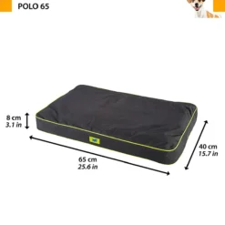 Coussin chien en tissu déperlant et résistant Polo 65 noir taille XS/S - Ferplast