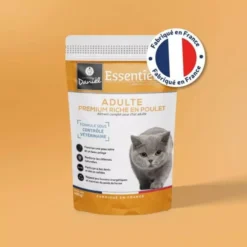 Croquettes chat Essentielle Adulte Premium poulet 400g - Les recettes de Daniel