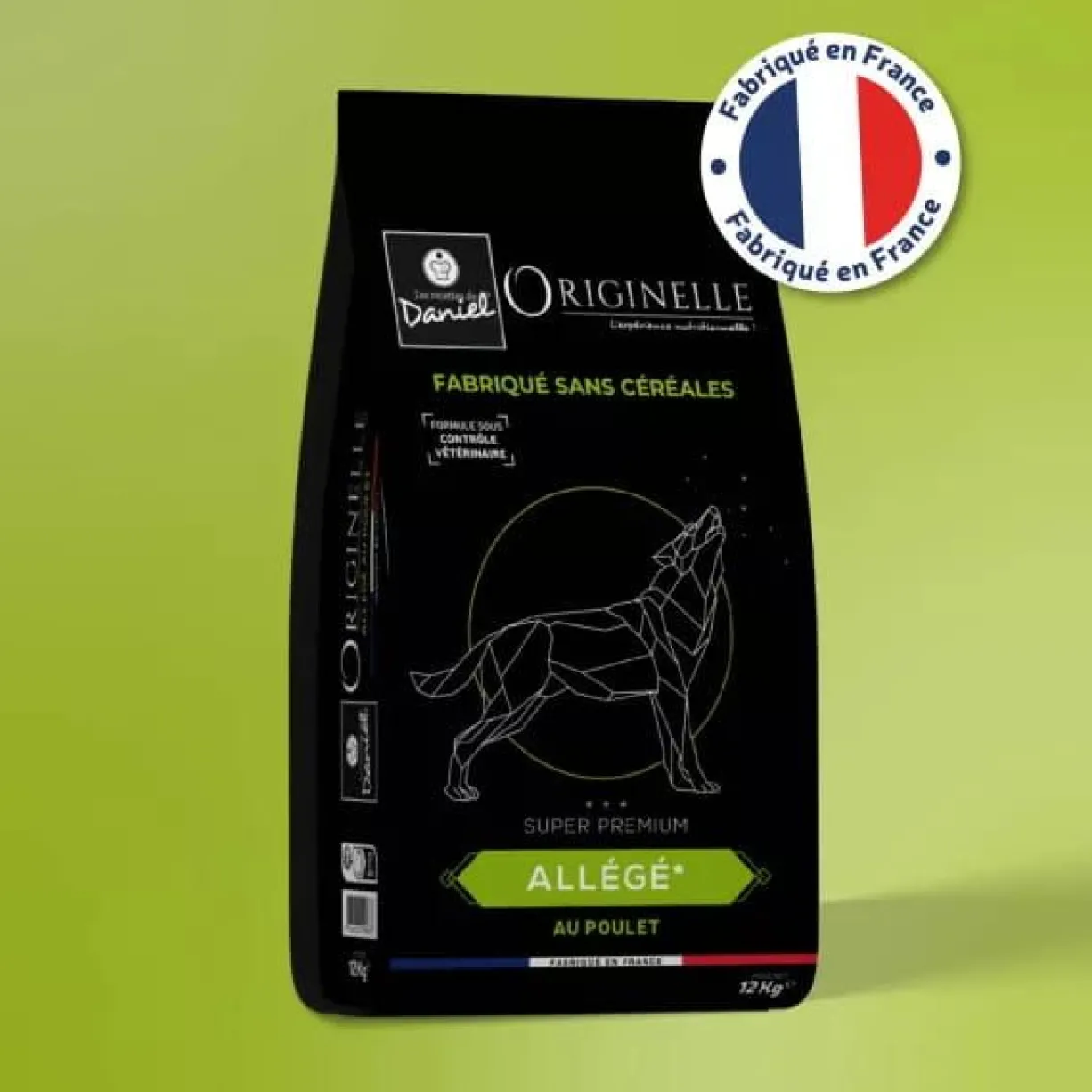 Croquettes chien Originelle Allégé Medium au poulet sans céréales 12kg - Les recettes de Daniel