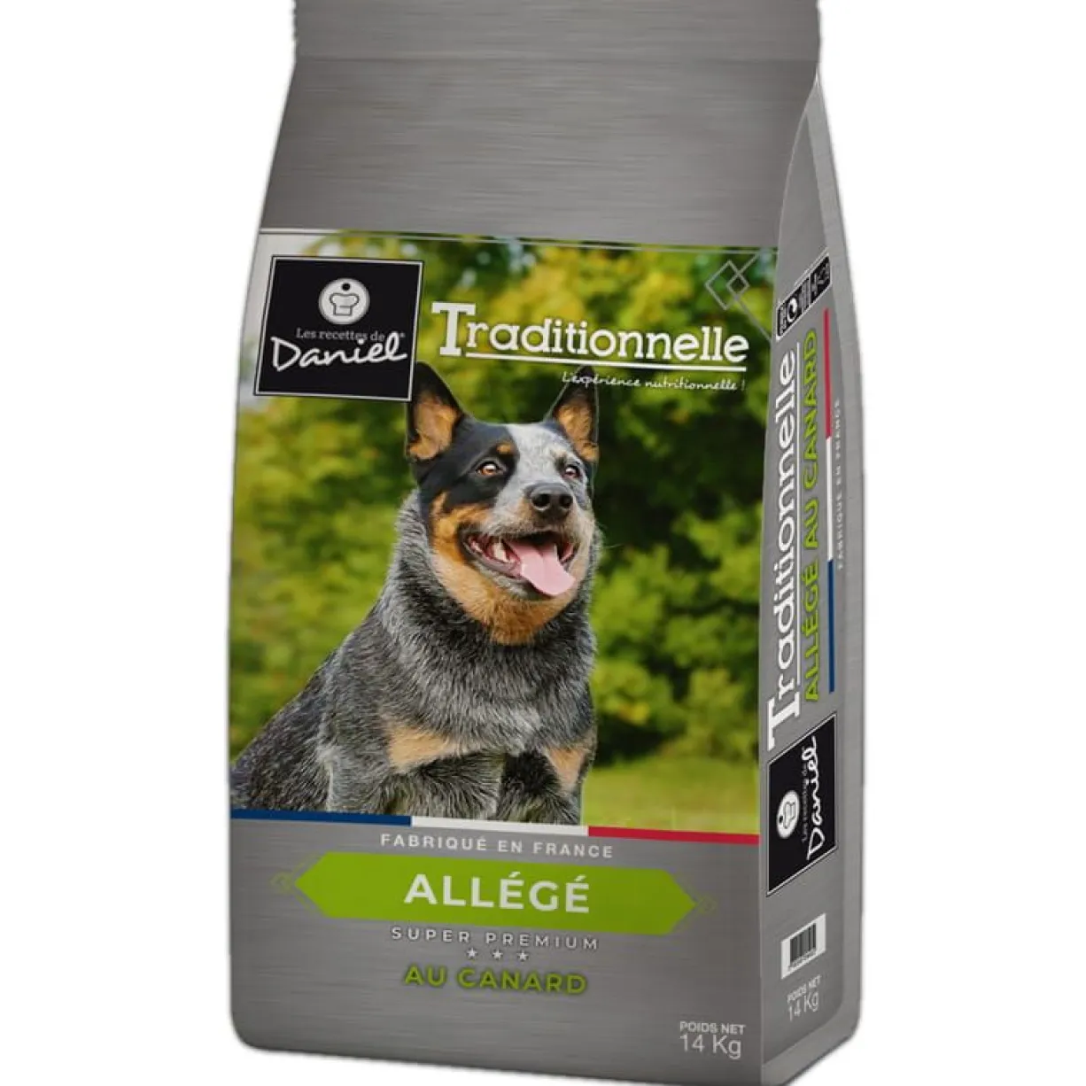 Croquettes chien Traditionnelle Allégé Medium au canard 14kg - Les recettes de Daniel